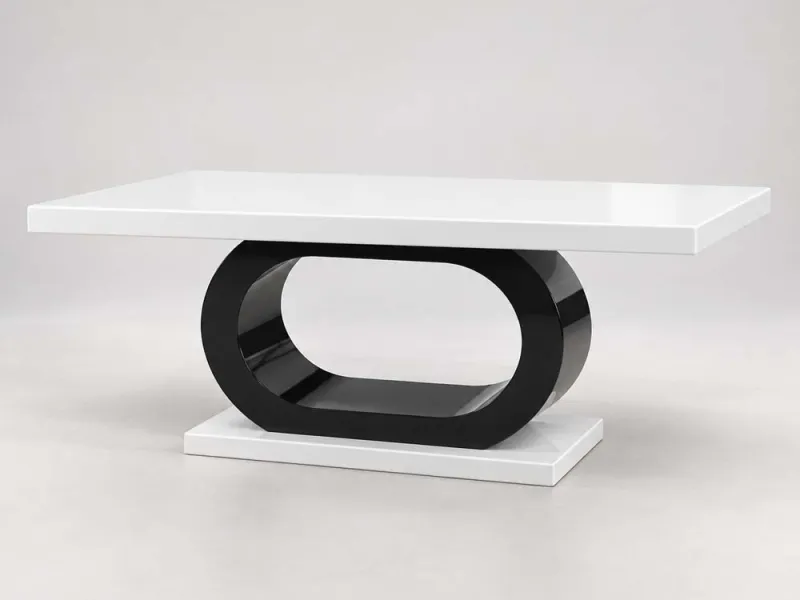 CLUB EGG TABLE – Handmade Luxury High-Gloss Coffee Table in White at Balkan Furniture, Fraser MI