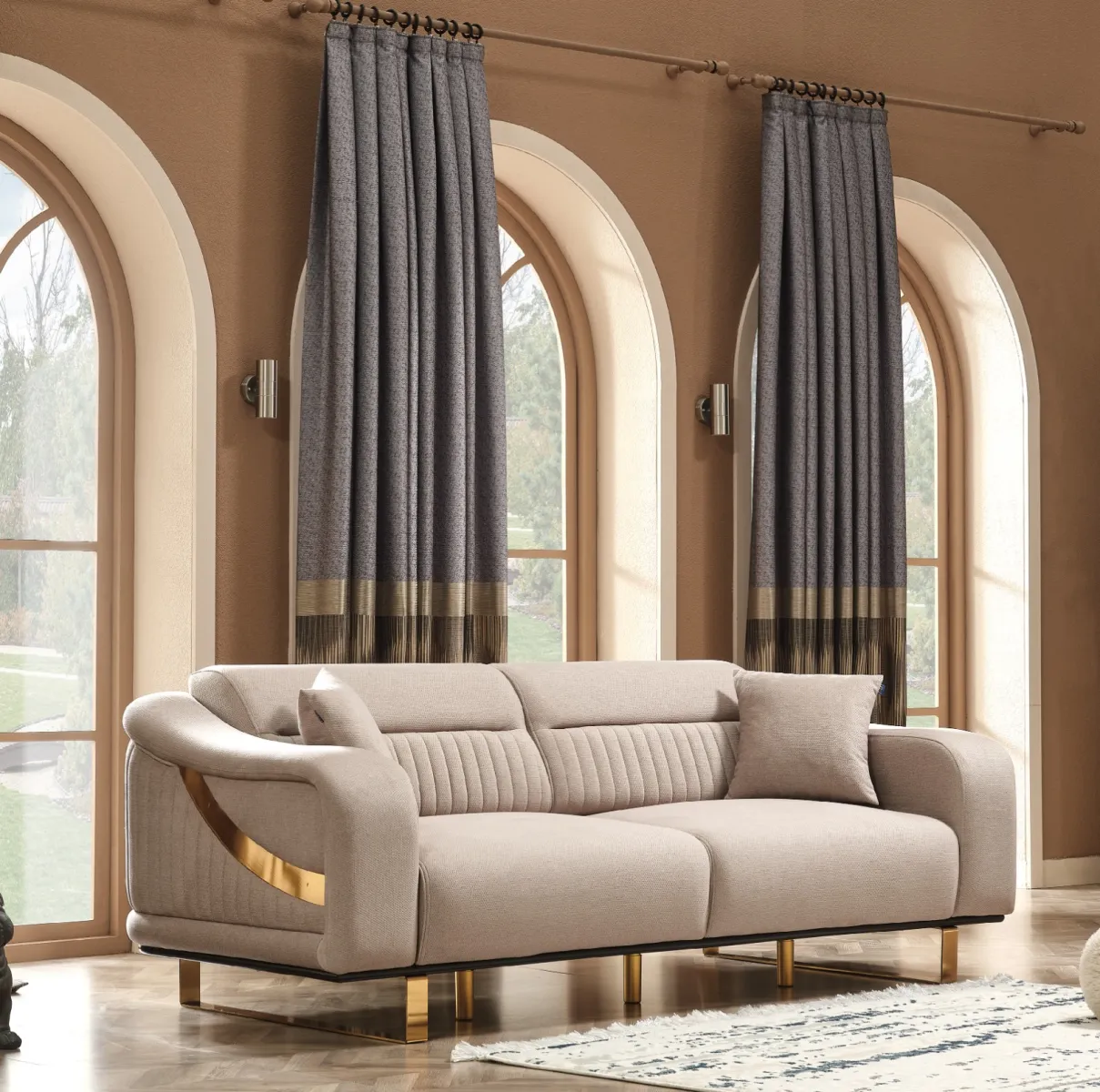 Napoli Living Room Set – 3 Color Options in gray at Balkan Furniture, Fraser MI