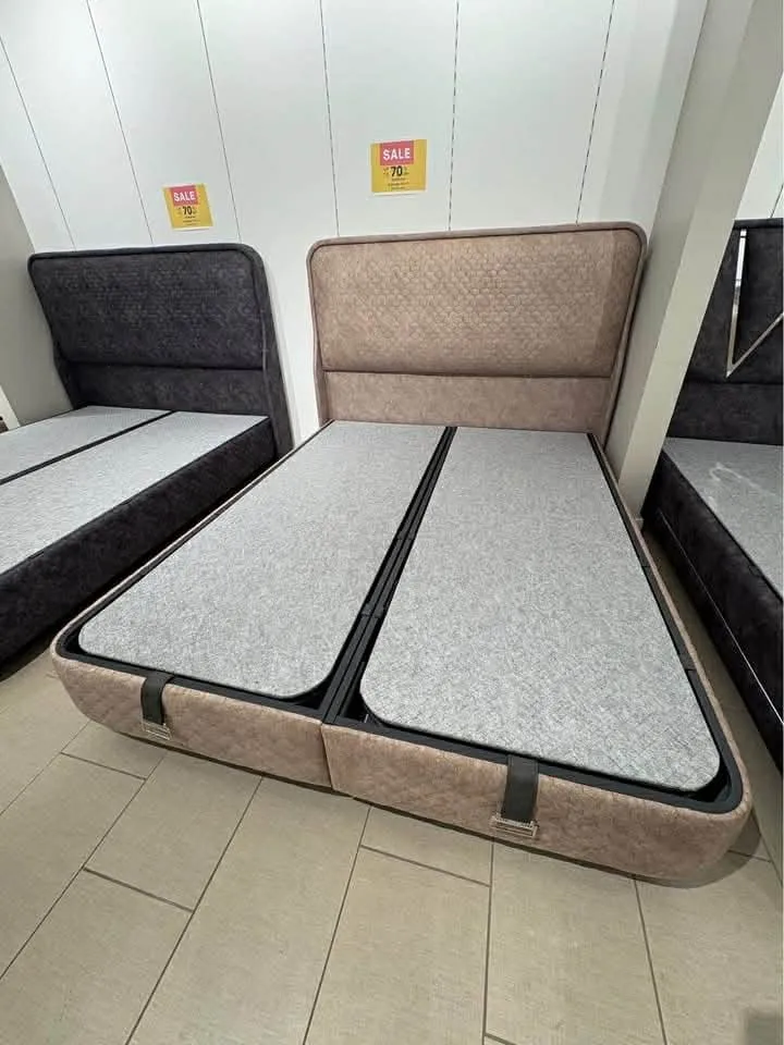 VESTA DIAMOND – Luxury Upholstered Storage Bed in Dark Gray at Balkan Furniture, Fraser MI