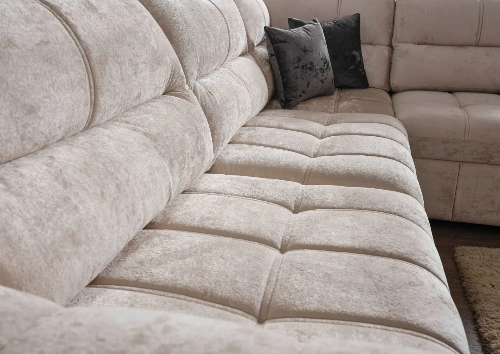 Vito Prime Reversible Sleeper Sectional sofa in Gray at Balkan Furniture, Fraser MI